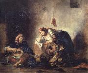 Eugene Delacroix Jewish Musicians of Mogador France oil painting artist